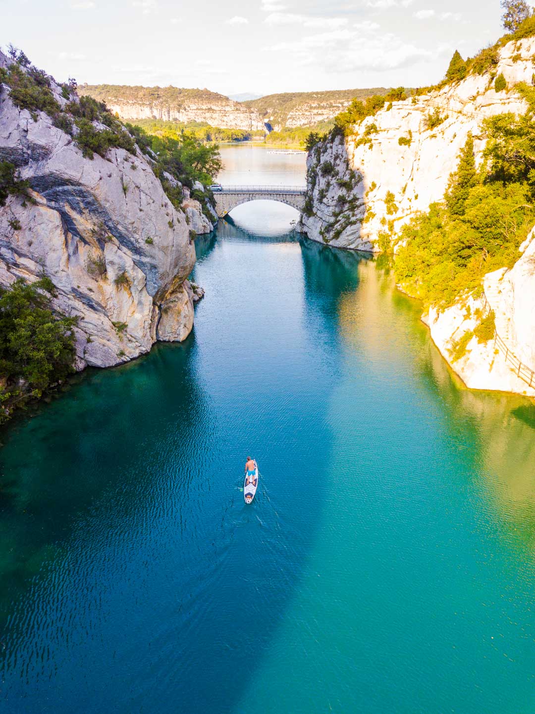 the bridge of lac de quinson de verdon