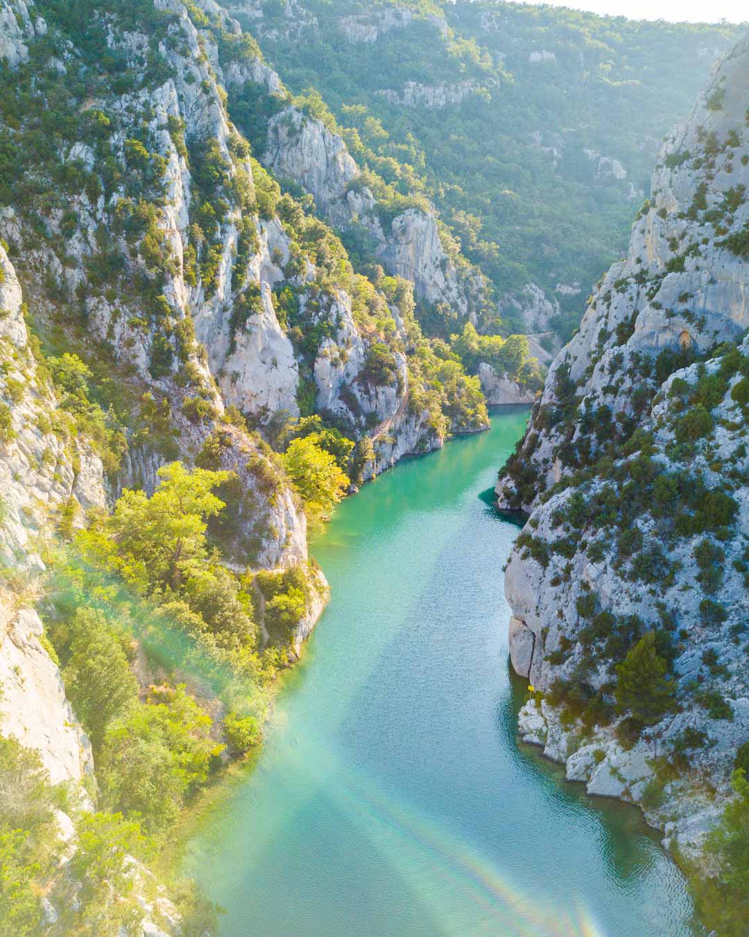 verdon river in lac de quinson de verdon