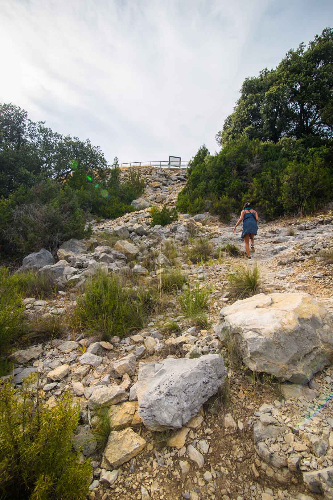 going up the road from lac esparron de verdon