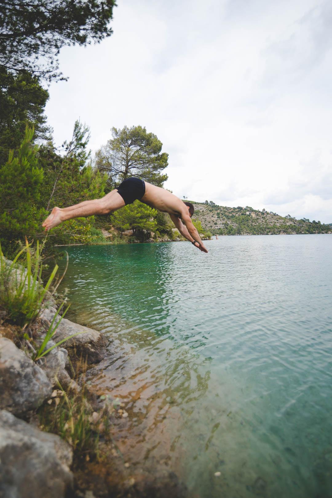 diving in lac esparron de verdon