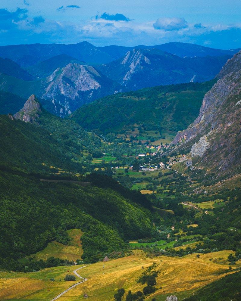 view on the valley