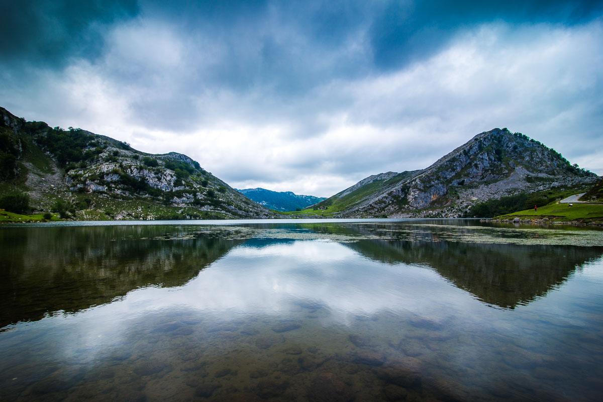 perfect reflection at the covadonga lakes