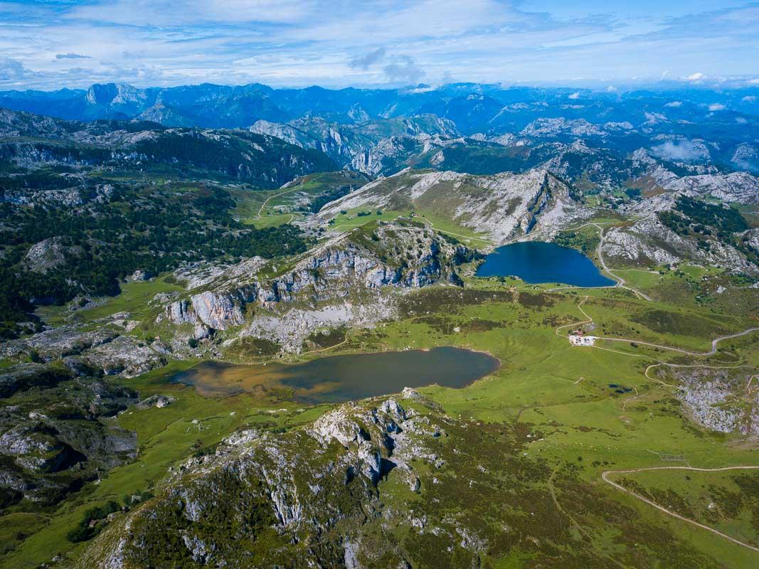 the two lagos de covadonga asturias spain
