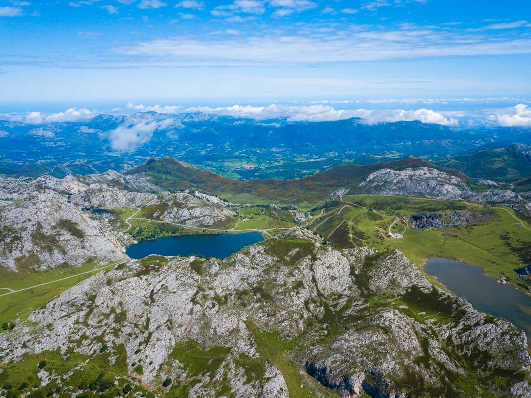 the two lakes of covadonga picos de europa