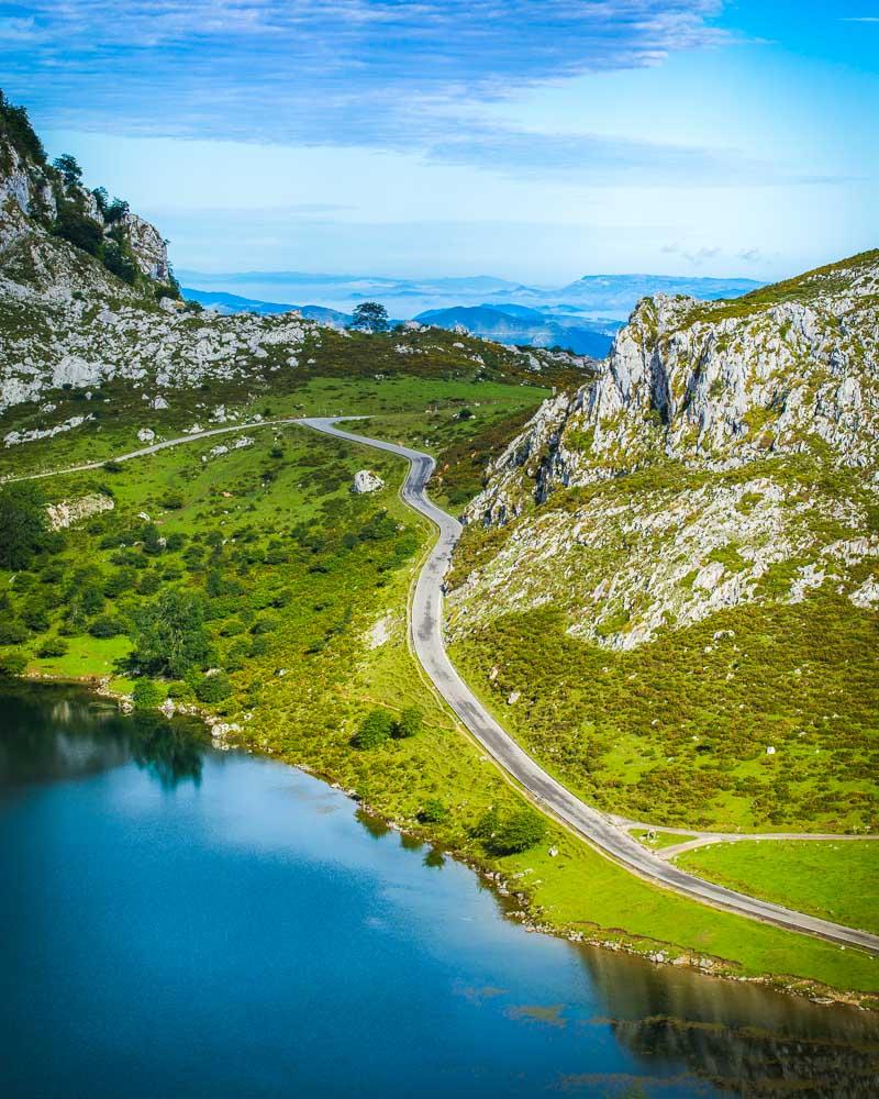 the road to covadonga lakes
