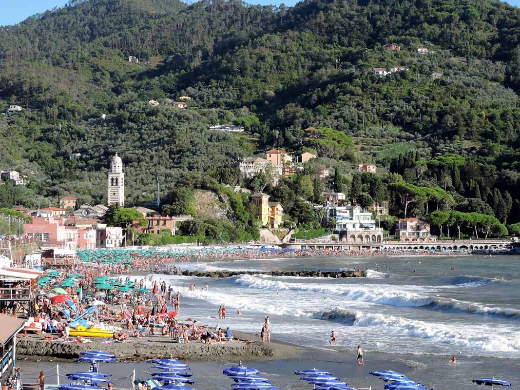 levanto beach a sandy beach cinque terre