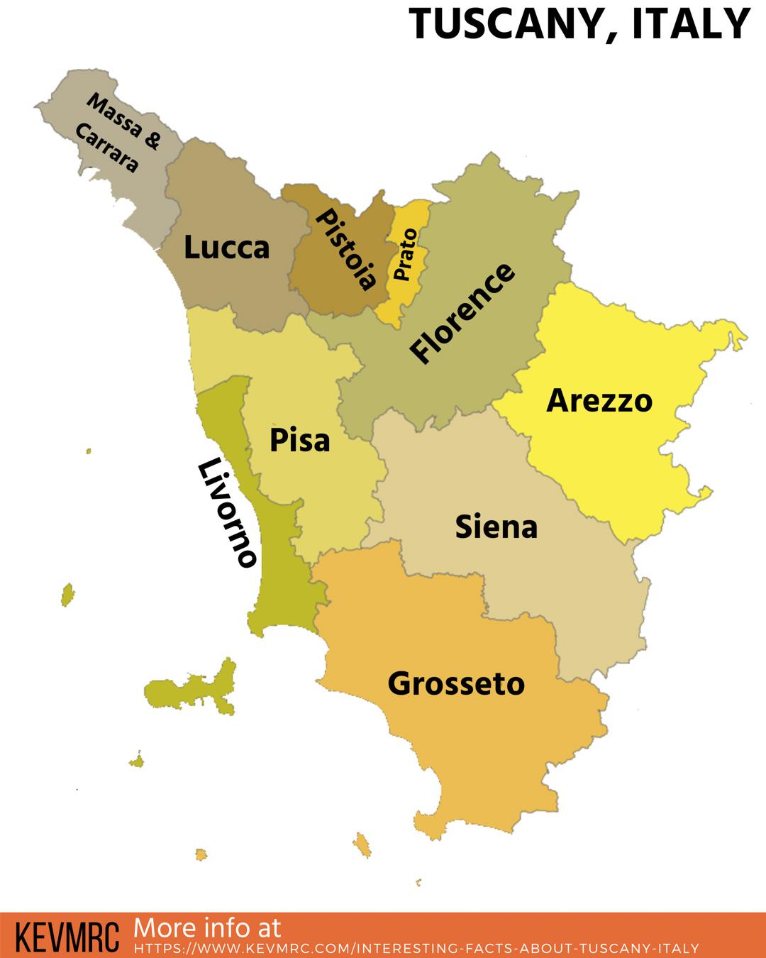 map of tuscany provinces