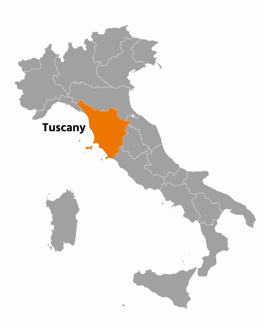 map of tuscany