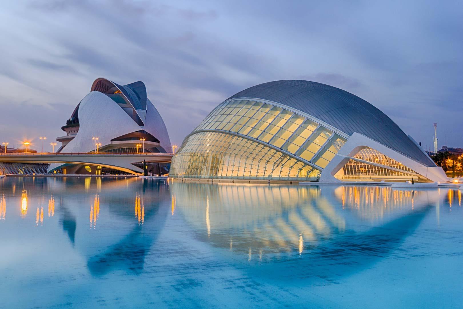 modern reflections in valencia on a day trip to valencia from madrid