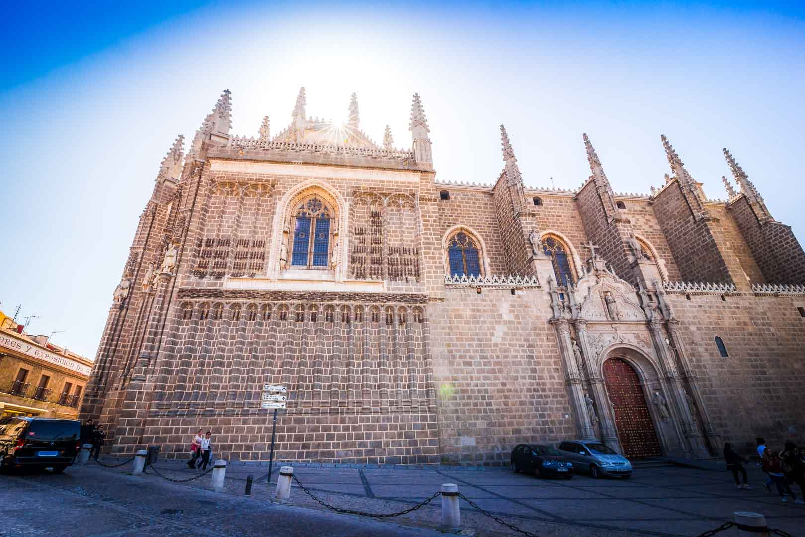 front entrance of the monastery of san juan de los reyes toledo