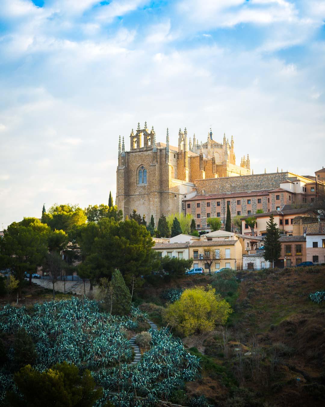 the monastery as seen from the puente de san martin