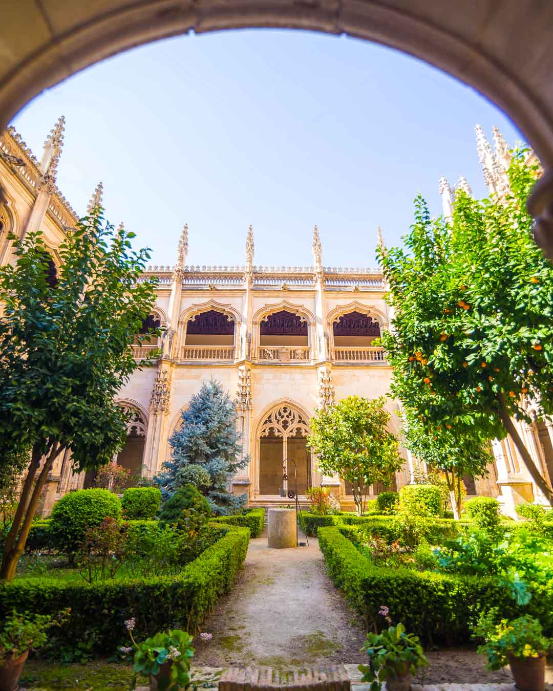 el convento san juan cloister inside the monastery