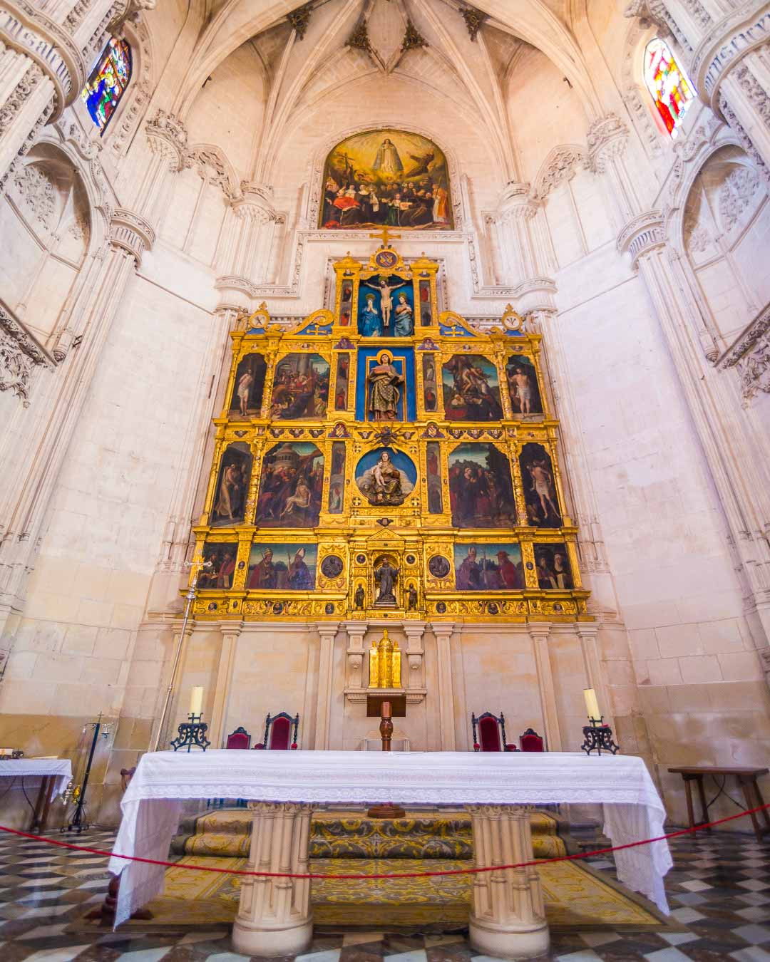 main altar of the monasterio de san juan de los reyes toledo