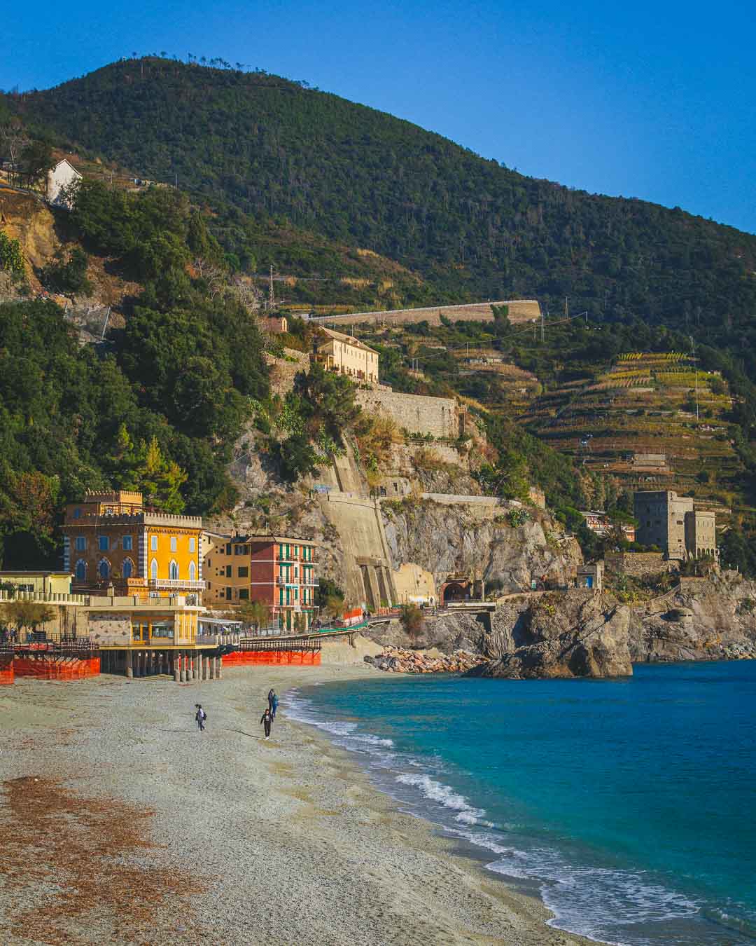 the beach of monterosso cinque terre italy