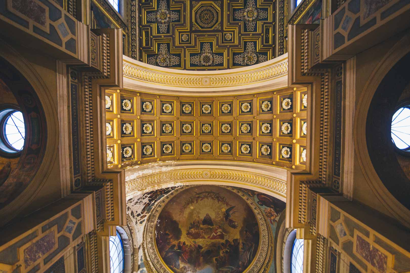 ceiling of notre dame de lorette