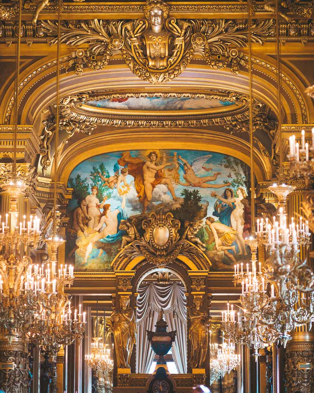 details of grand foyer opera garnier paris