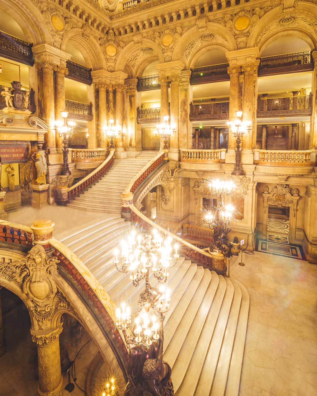 the grand staircase palais garnier