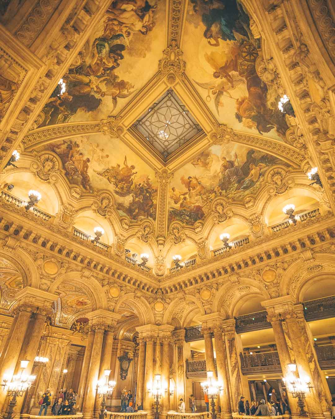 rooftop of the grand staircase opera garnier