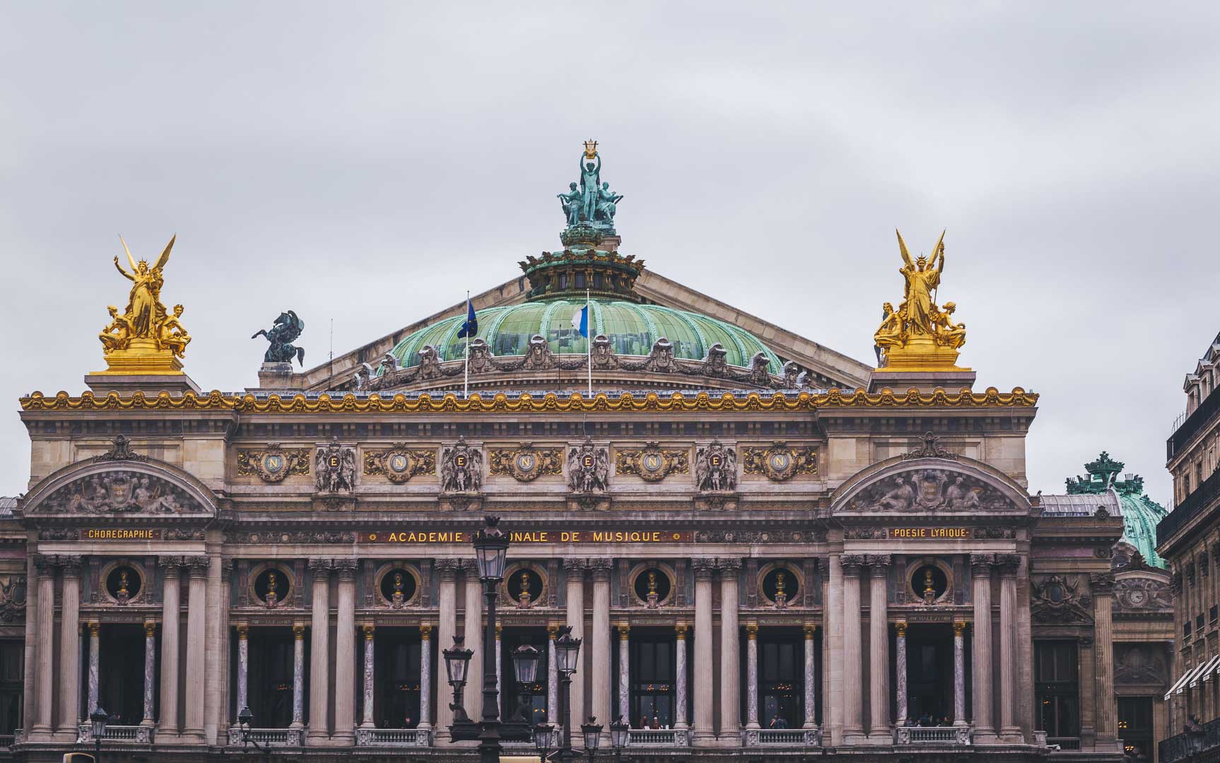 facade of the opera garnier paris