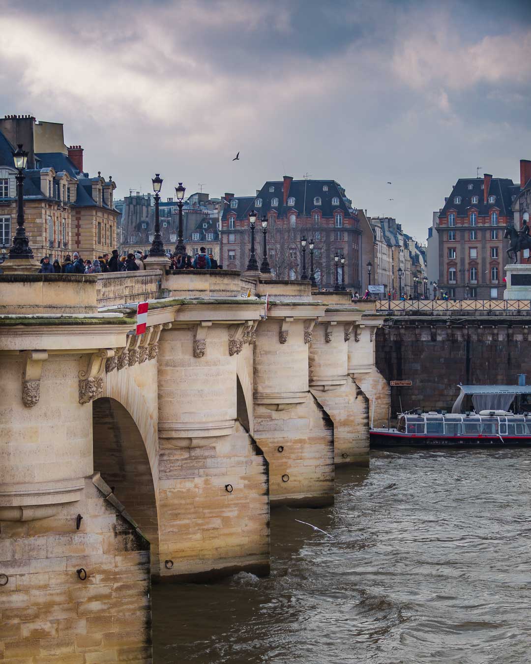 the pillars of the bridge