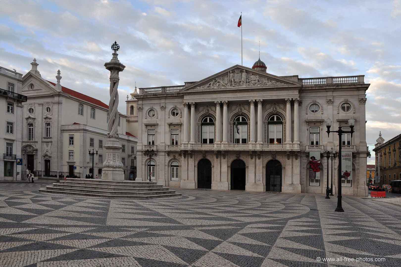 praca do municipio square lisbon portugal