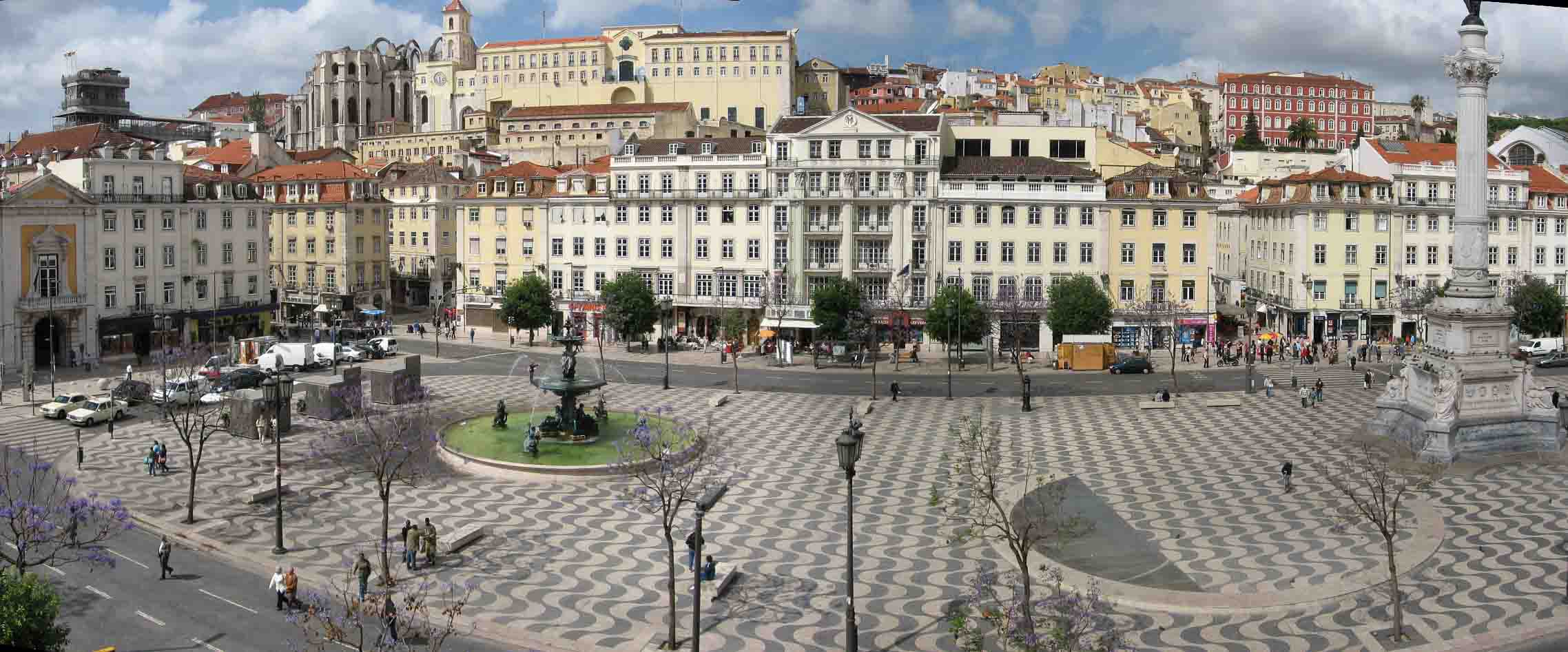 praca do rossio lisbon city center