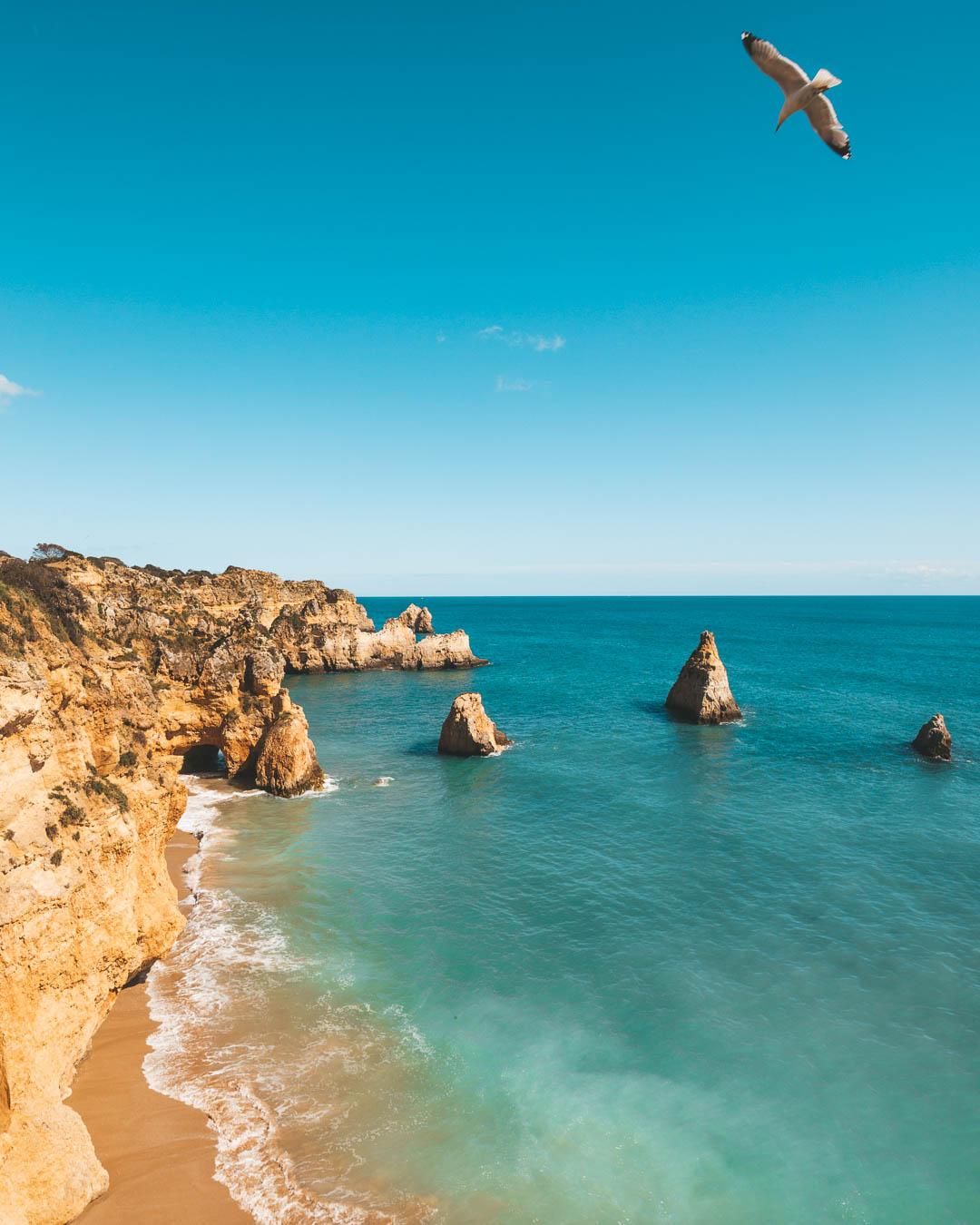 tres irmaos beach algarve portugal