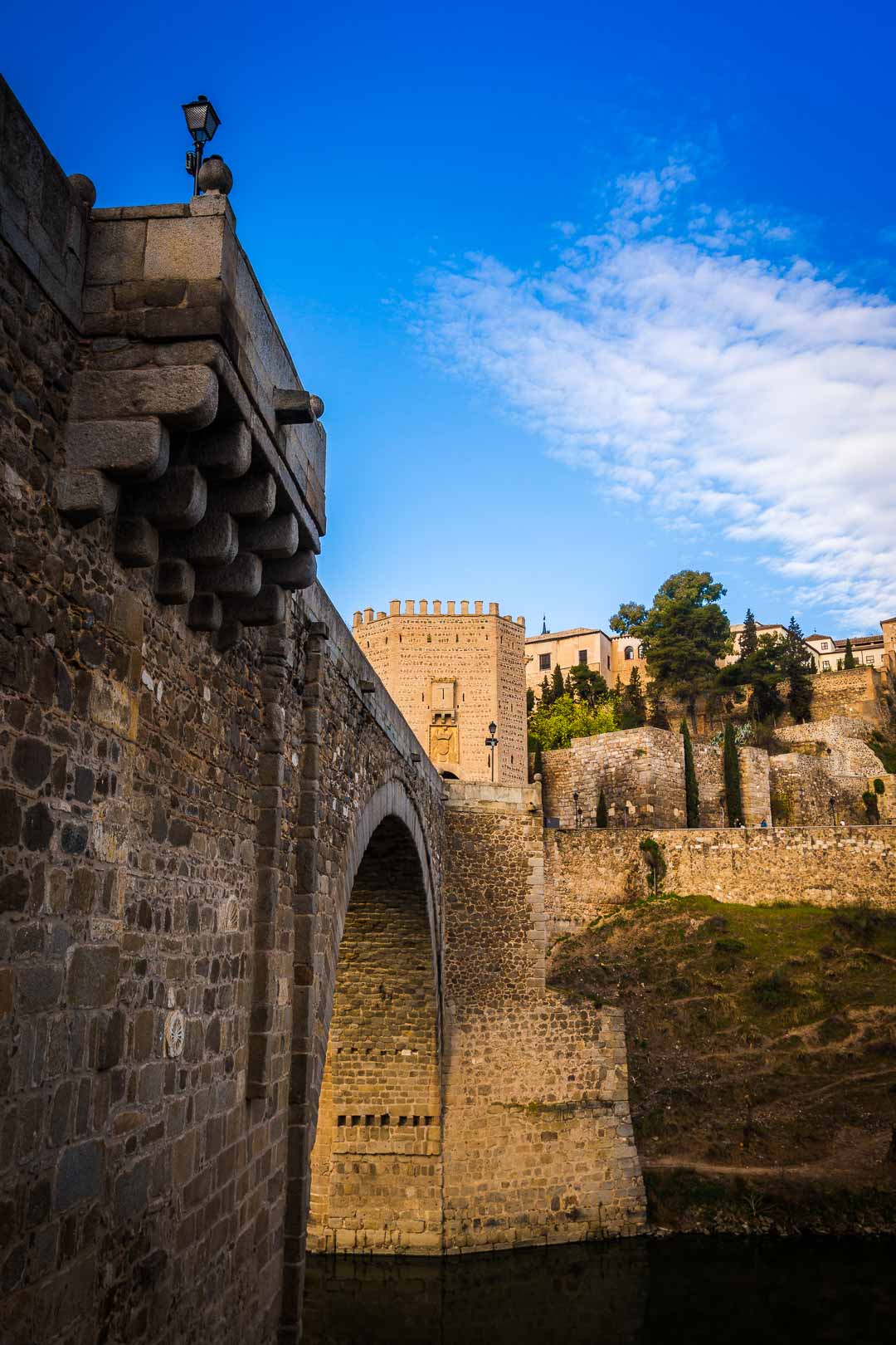 the arch of the alcantara bridge