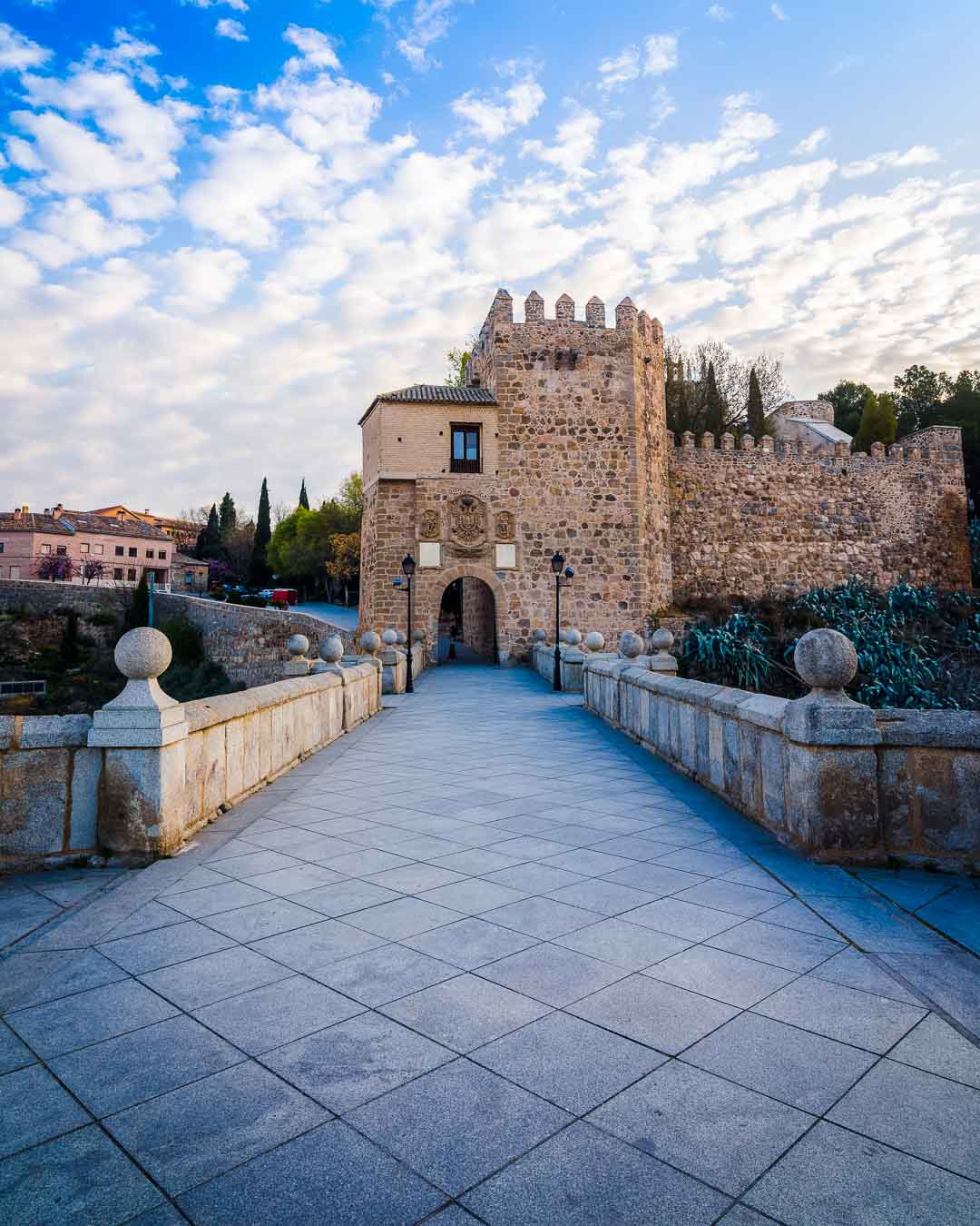 western tower of the puente de san martin toledo