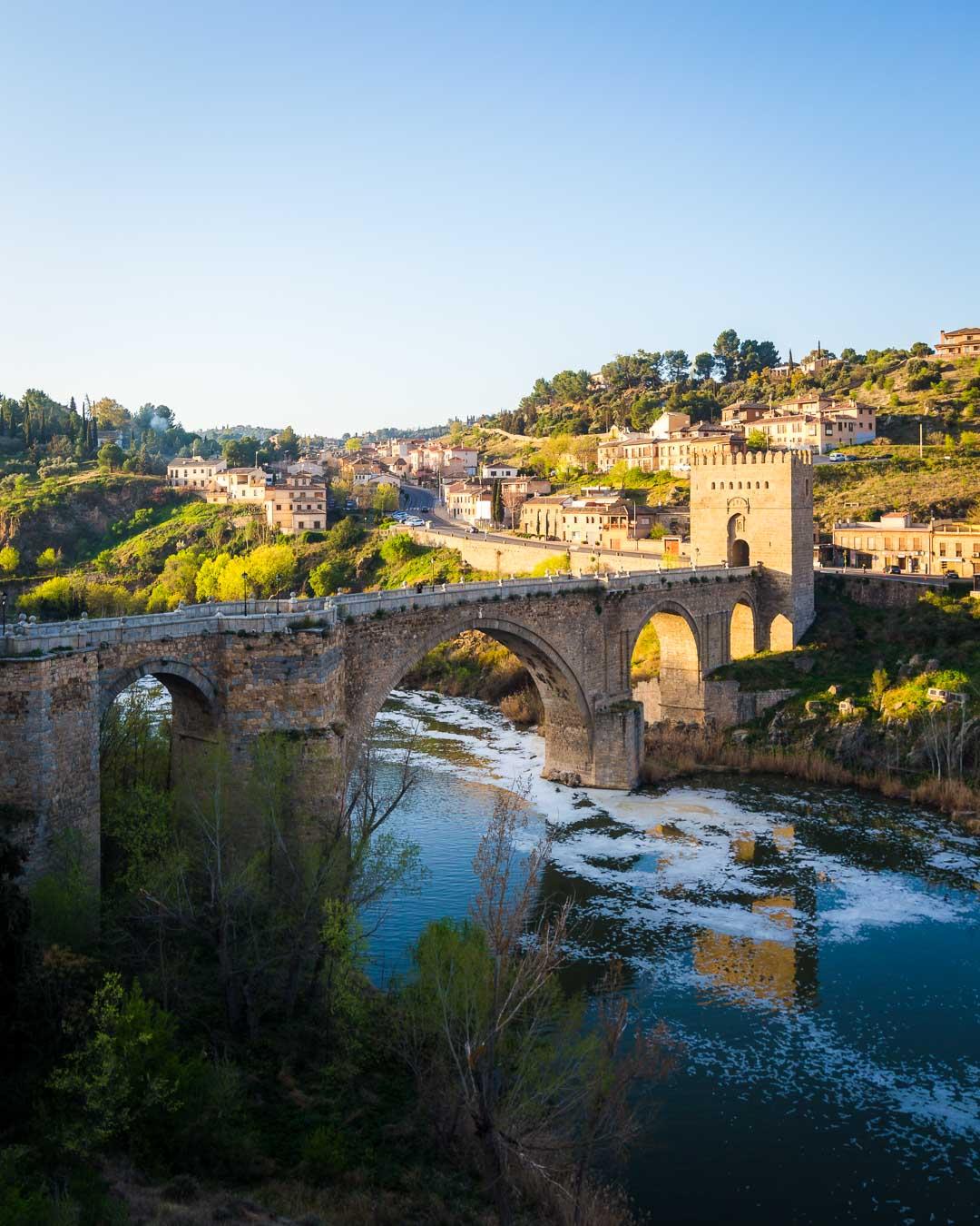 the puente san martin as seen from the heights of the old town