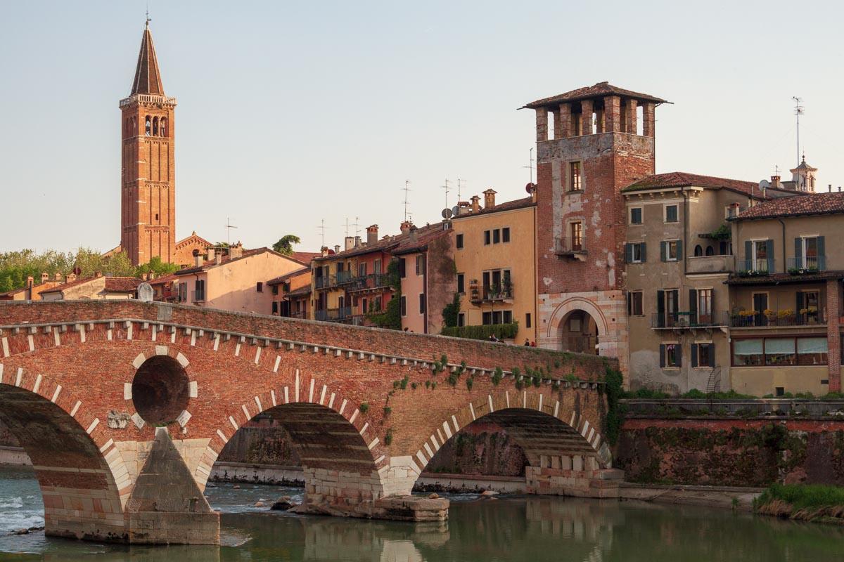 puente pietra in verona italy