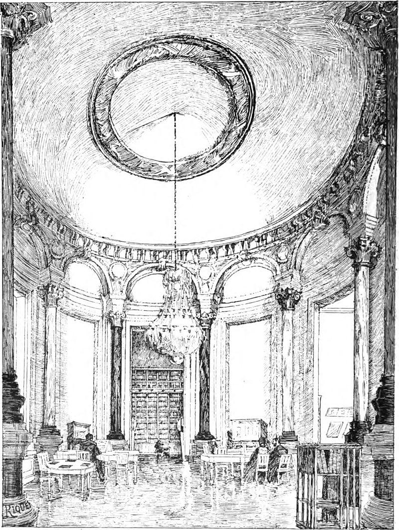 reading room in palais garnier library
