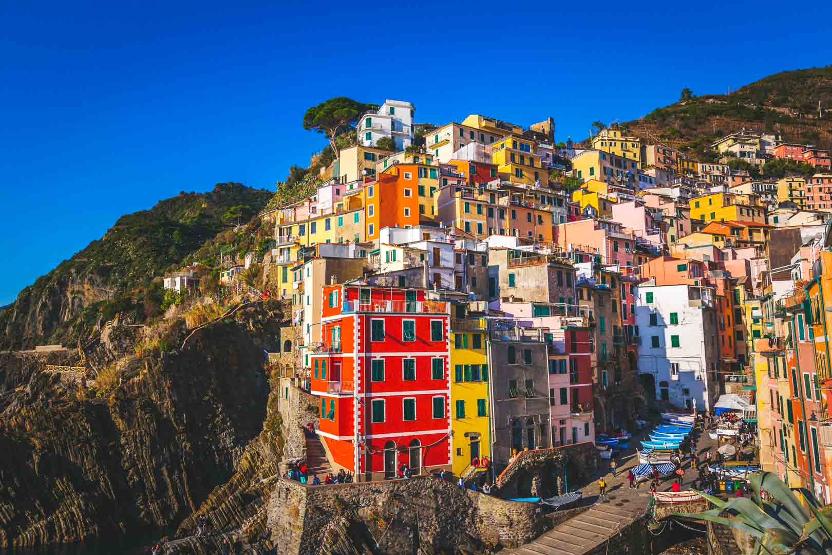 the village of riomaggiore cinque terre italy