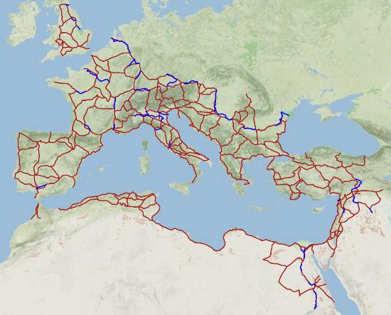 roads of the roman empire