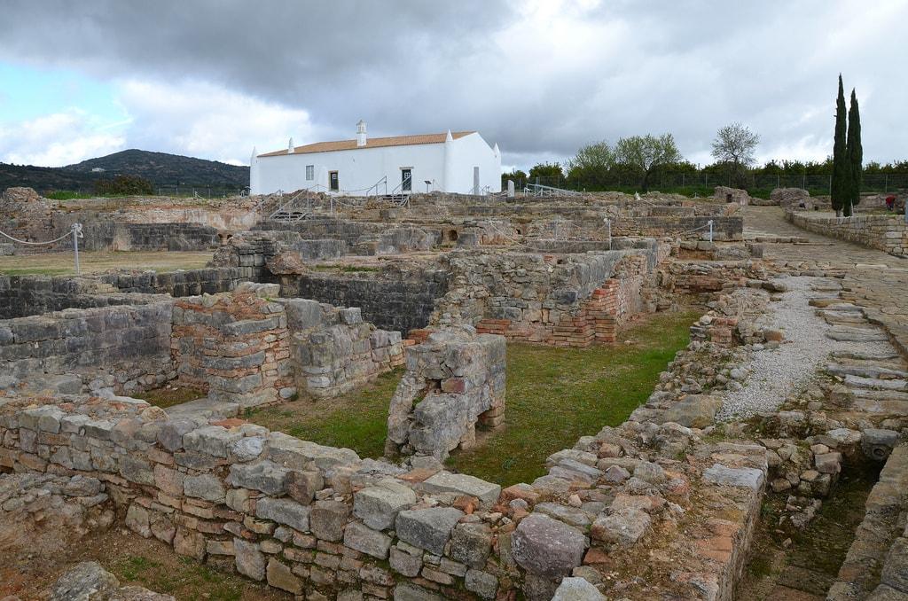 roman ruins of milreu algarve portugal