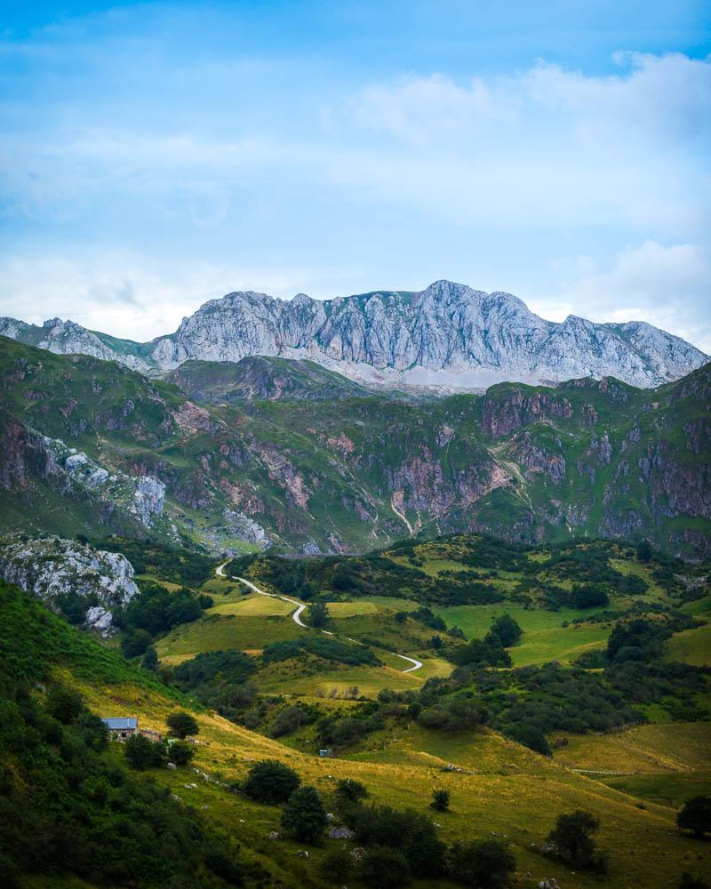 the landscape in somiedo natural park