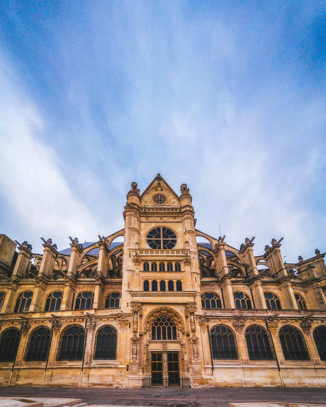 saint eustache paris from the front