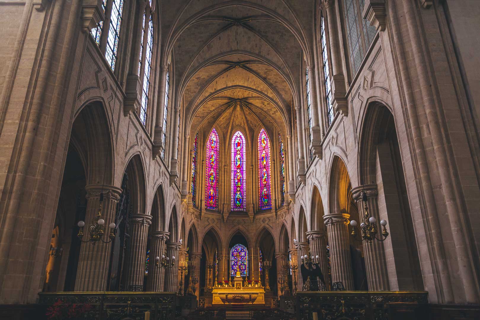 ceiling of saint germain l'auxerrois in paris