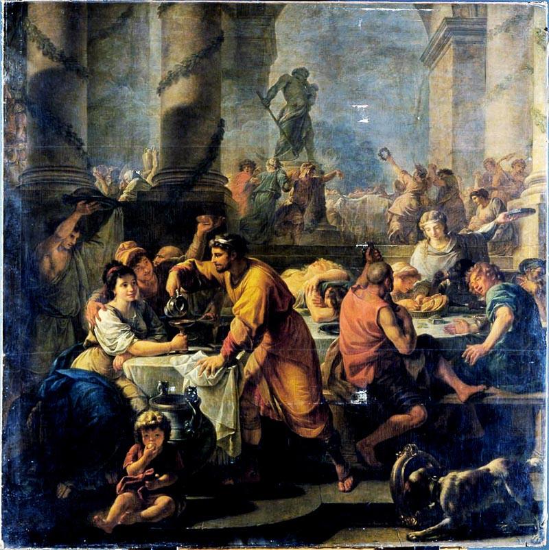 saturnalia by antoine callet in rome