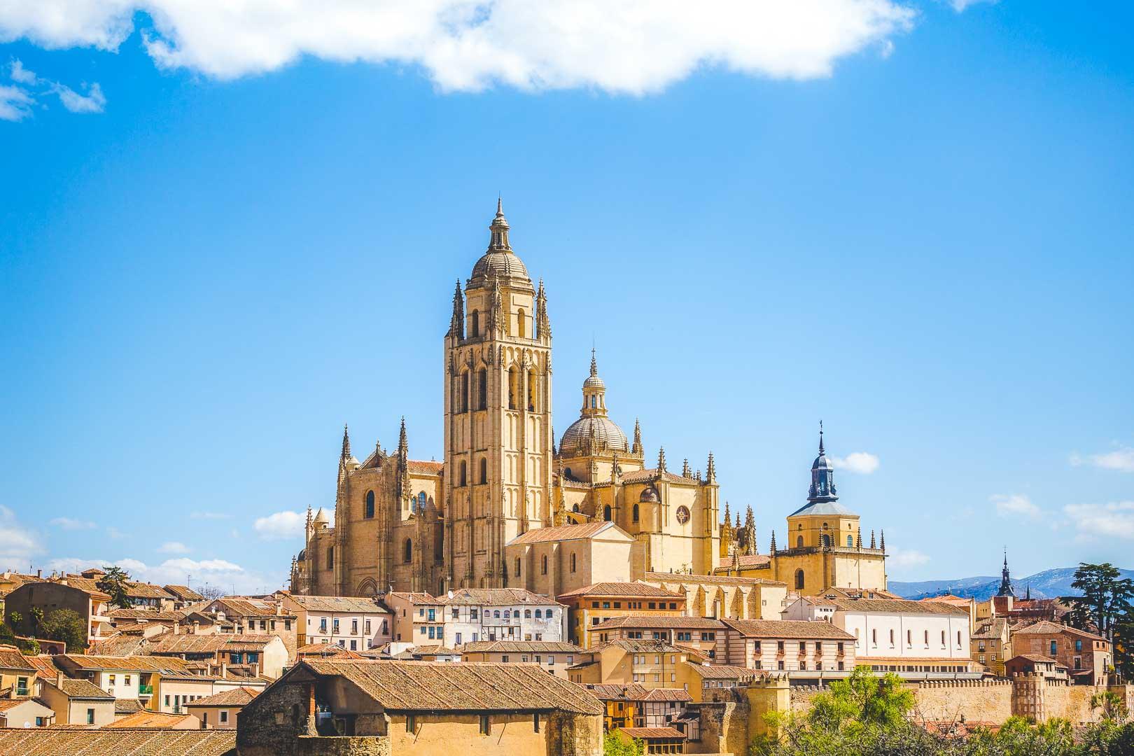 segovia cathedral in segovia spain