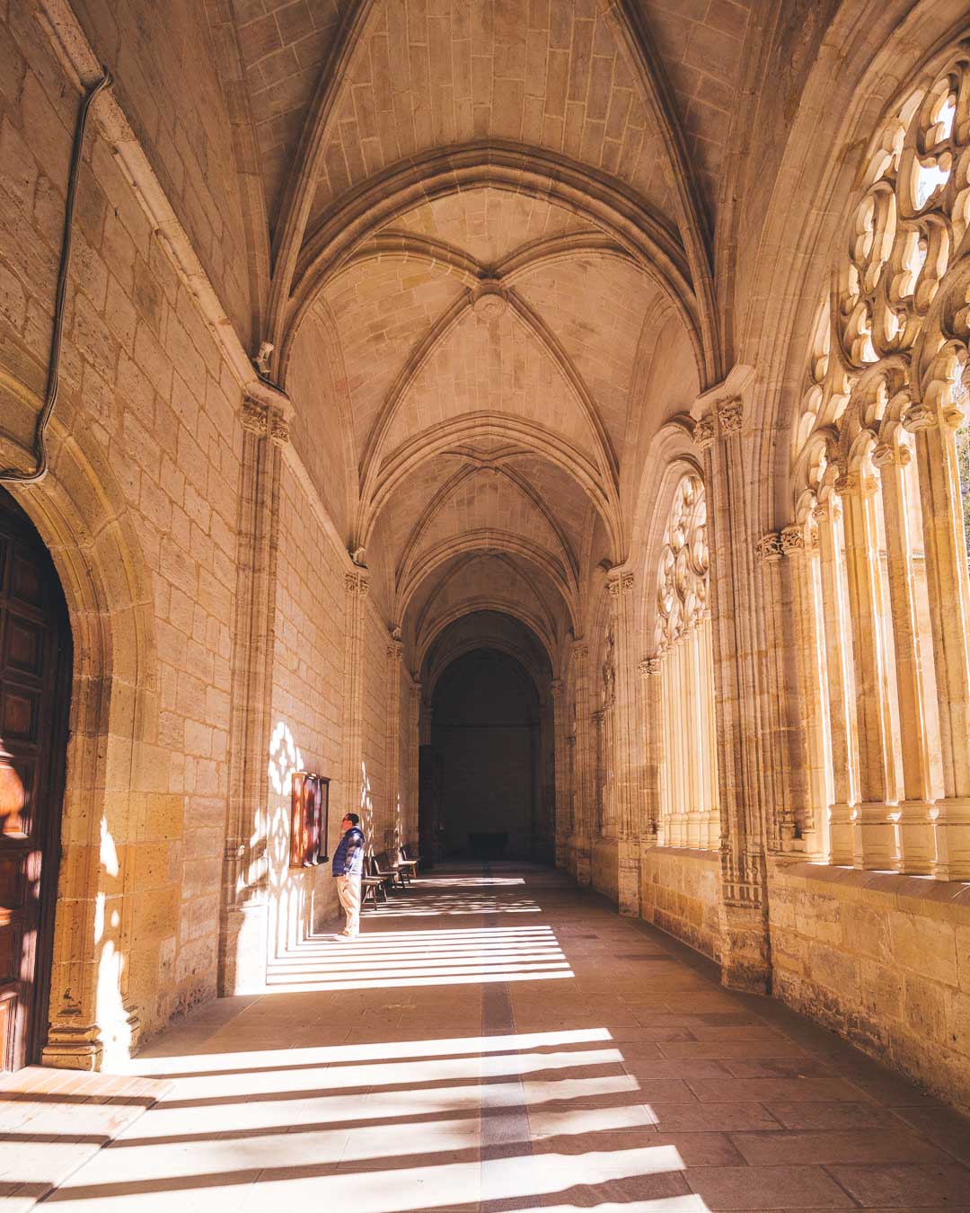 cloister hall of the cathedral in segovia spain