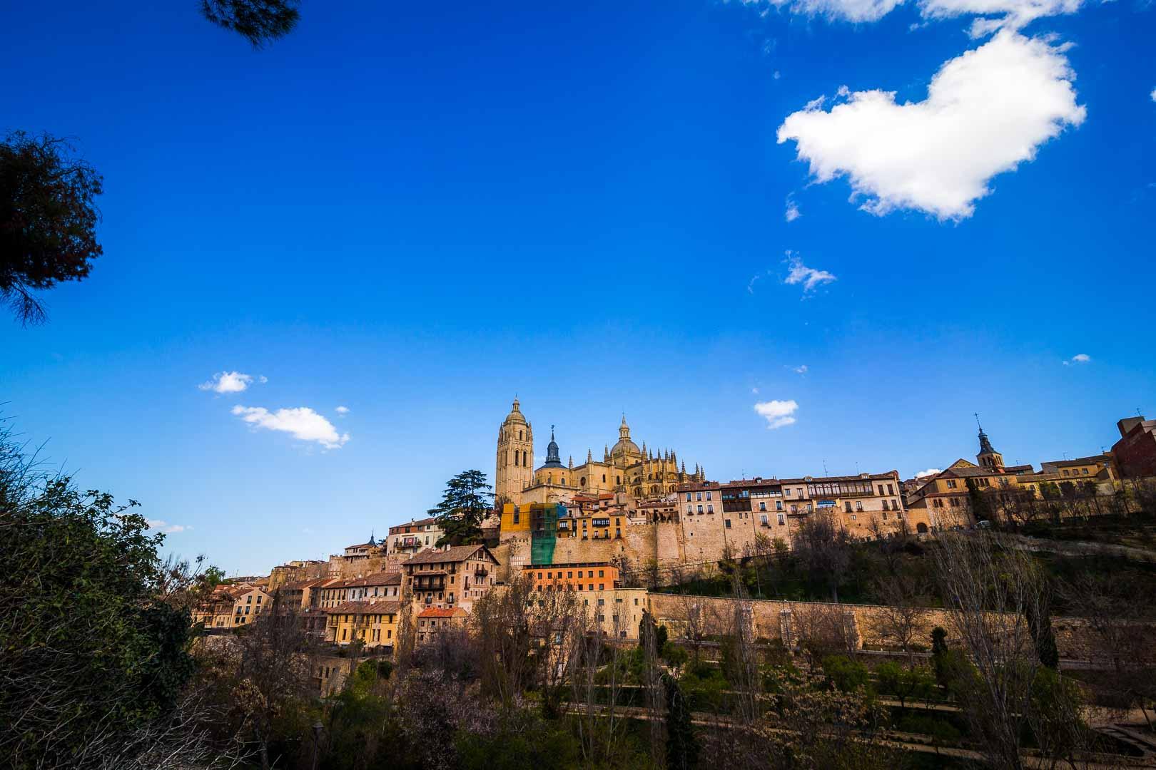 segovia cathedral and heart cloud