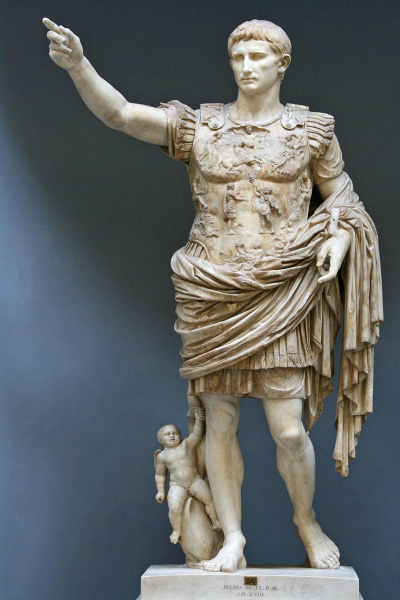 statue of augustus first roman emperor