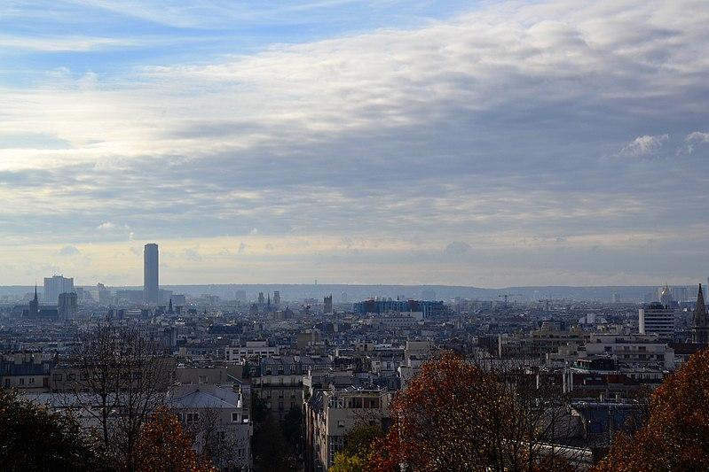 sunrise paris view from belleville