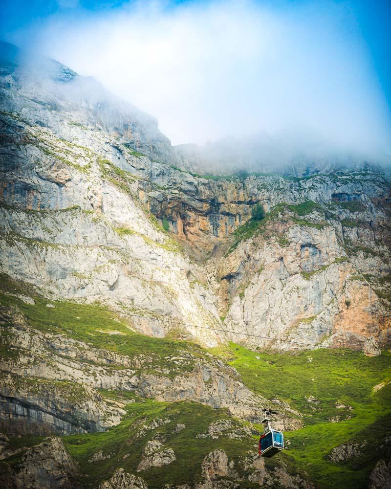 funicular fuente de in picos de europa