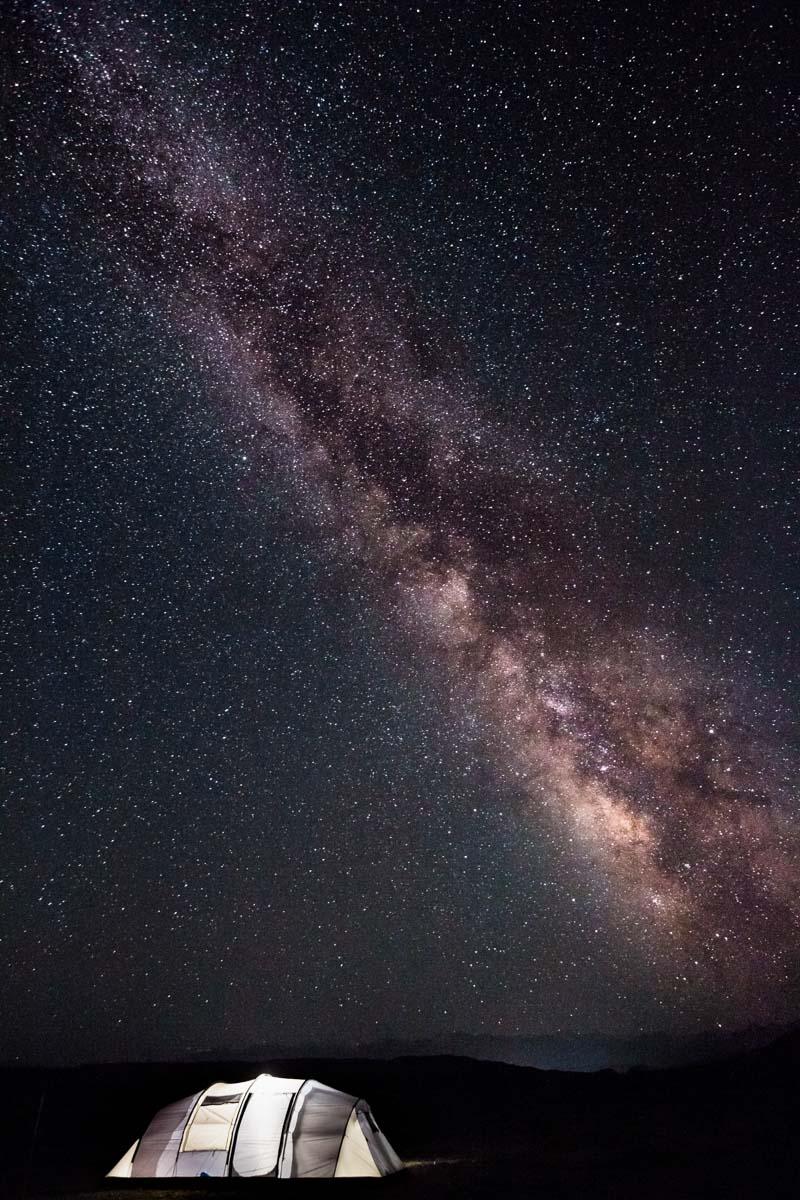 tent star gazing