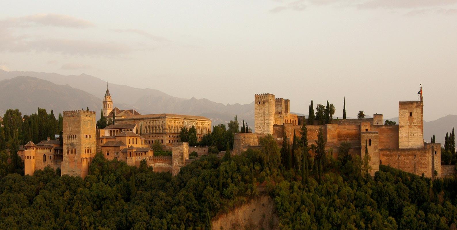 the alhambra castle in granada spain