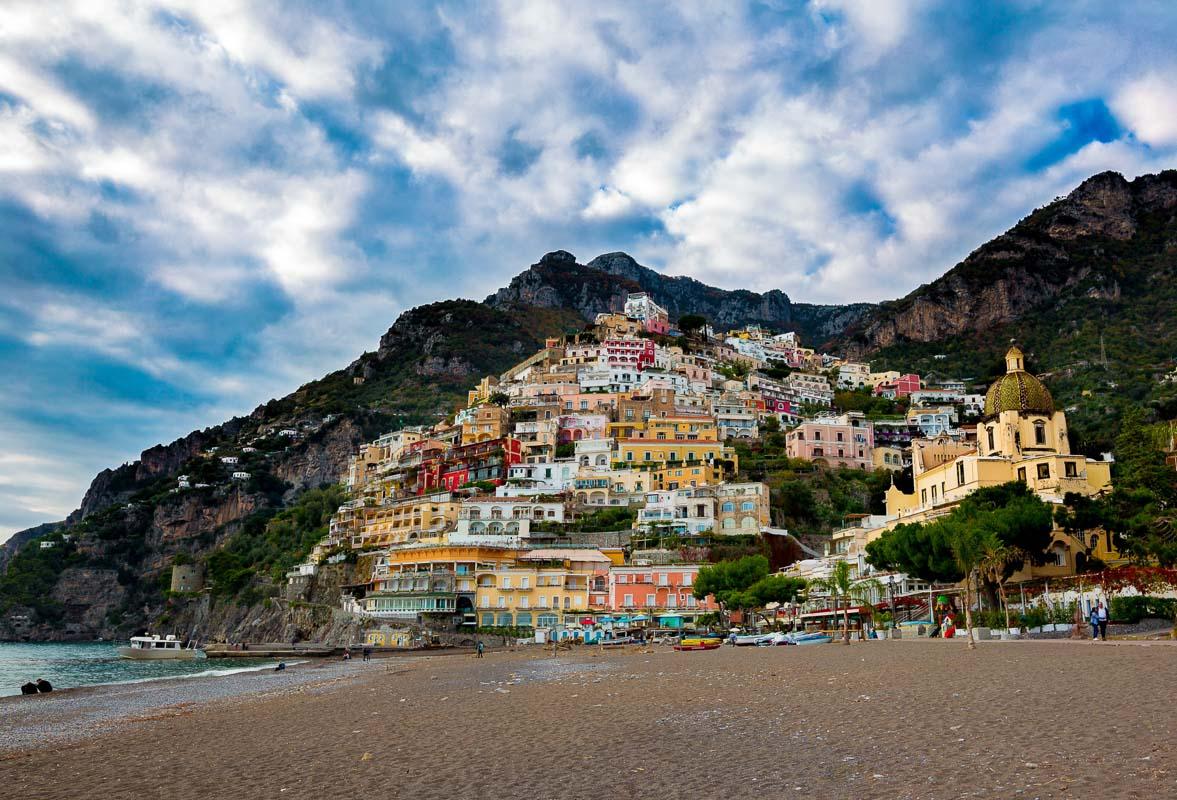 the colorful houses of the amalfi coast