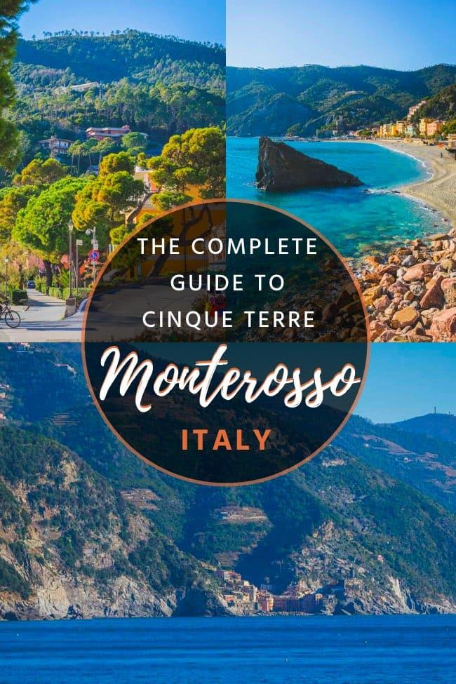Monterosso, or Monterosso al Mare, is one of the five villages in Cinque Terre. It's the only village with a large sand beach, and thus the perfect place to relax! monterosso al mare cinque terre | monterosso cinque terre italy | monterosso italy cinque terre  