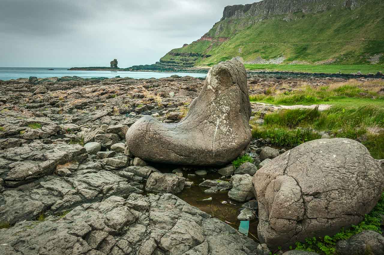the giants boot at the giants causeway